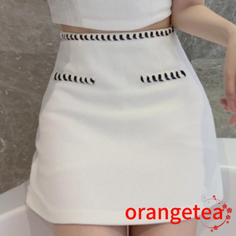 Set áo dây + chân váy ngắn lưng cao thời trang nữ