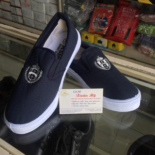 Giày xanh đen Asia không dây tiện lợi