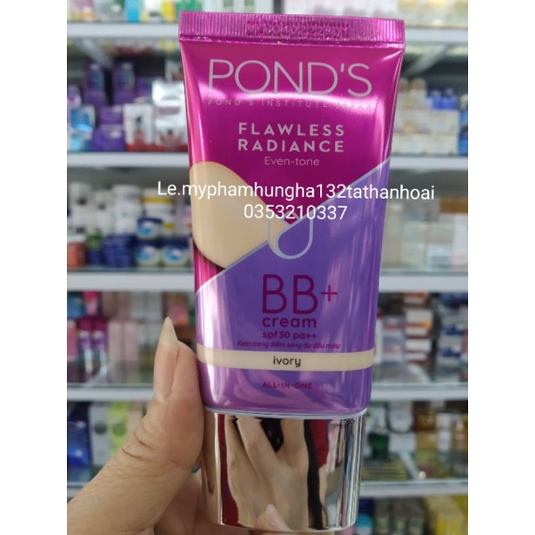 KEM DƯỠNG TRẮNG TẠO NỀN BB+ CREAM POND'S SPF30/PA++25ML ( mẫu mới )