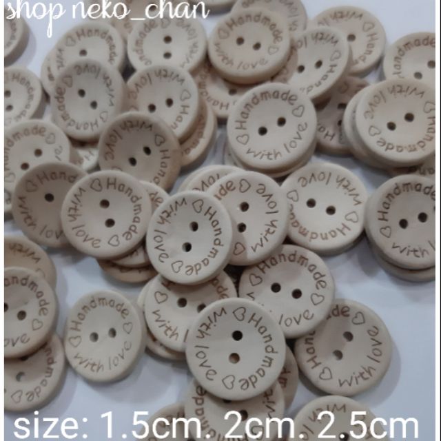 Nút gỗ handmade (50 cái)