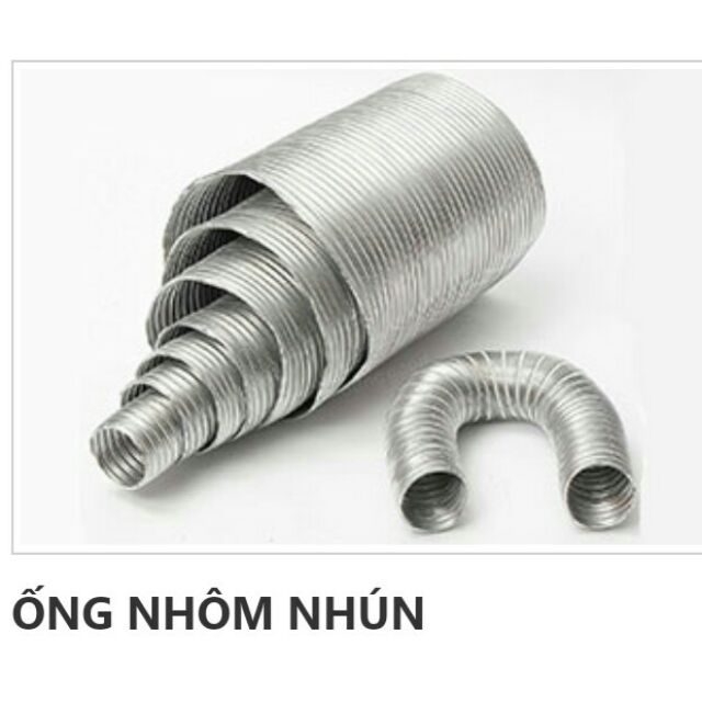 Ống nhún bạc / ống bạc lắp hút mùi