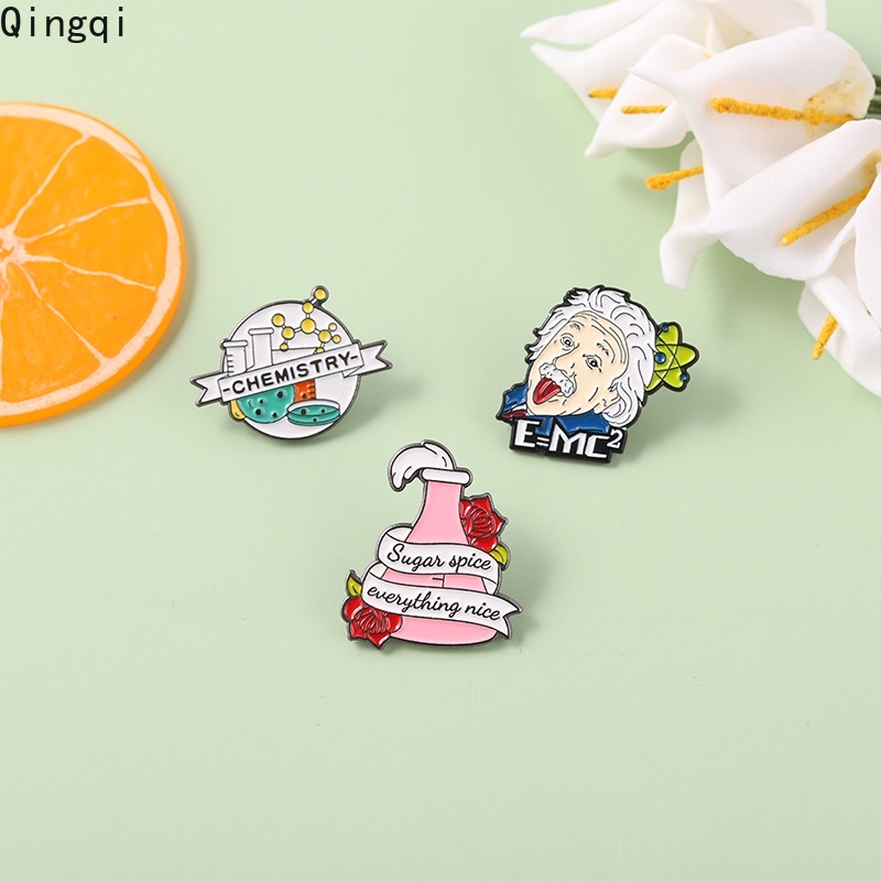Ghim cài áo Miss Zoe bằng kim loại chủ đề khoa học sáng tạo cho cả nam và nữ