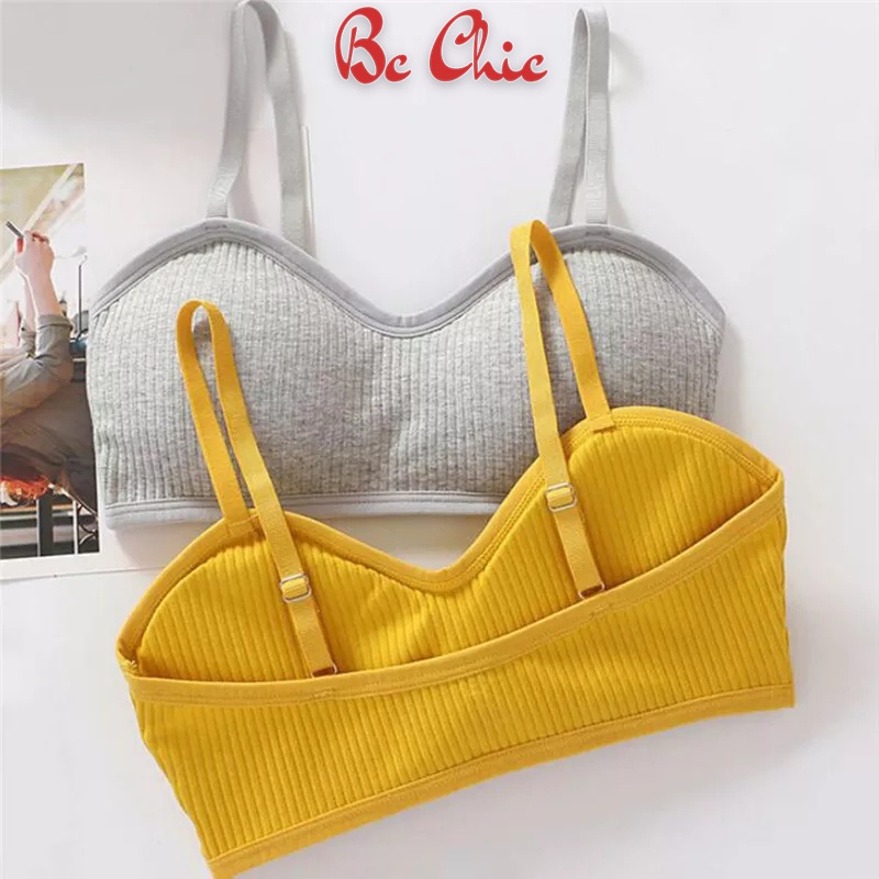 ÁO BRA COTTON DÁNG NGANG GÂN TĂM MỚI BC_CHIC LINGERIE