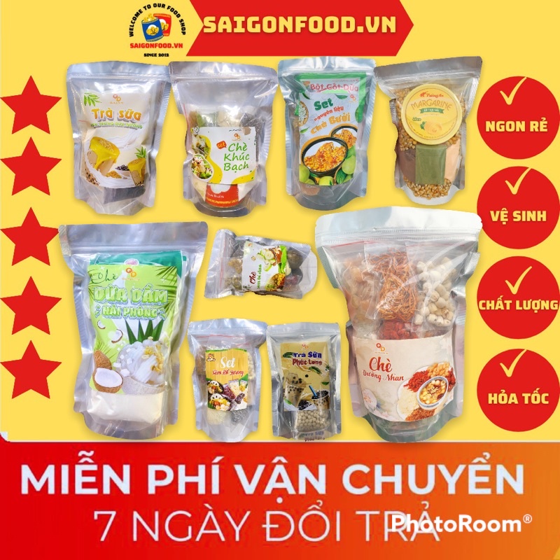 [FREESHIP] Set Chè dưỡng nhan tuyết yến, Set Trà Sữa Trân Châu,… tổng hợp các set nấu tiện lợi nguyên liệu chất lượng