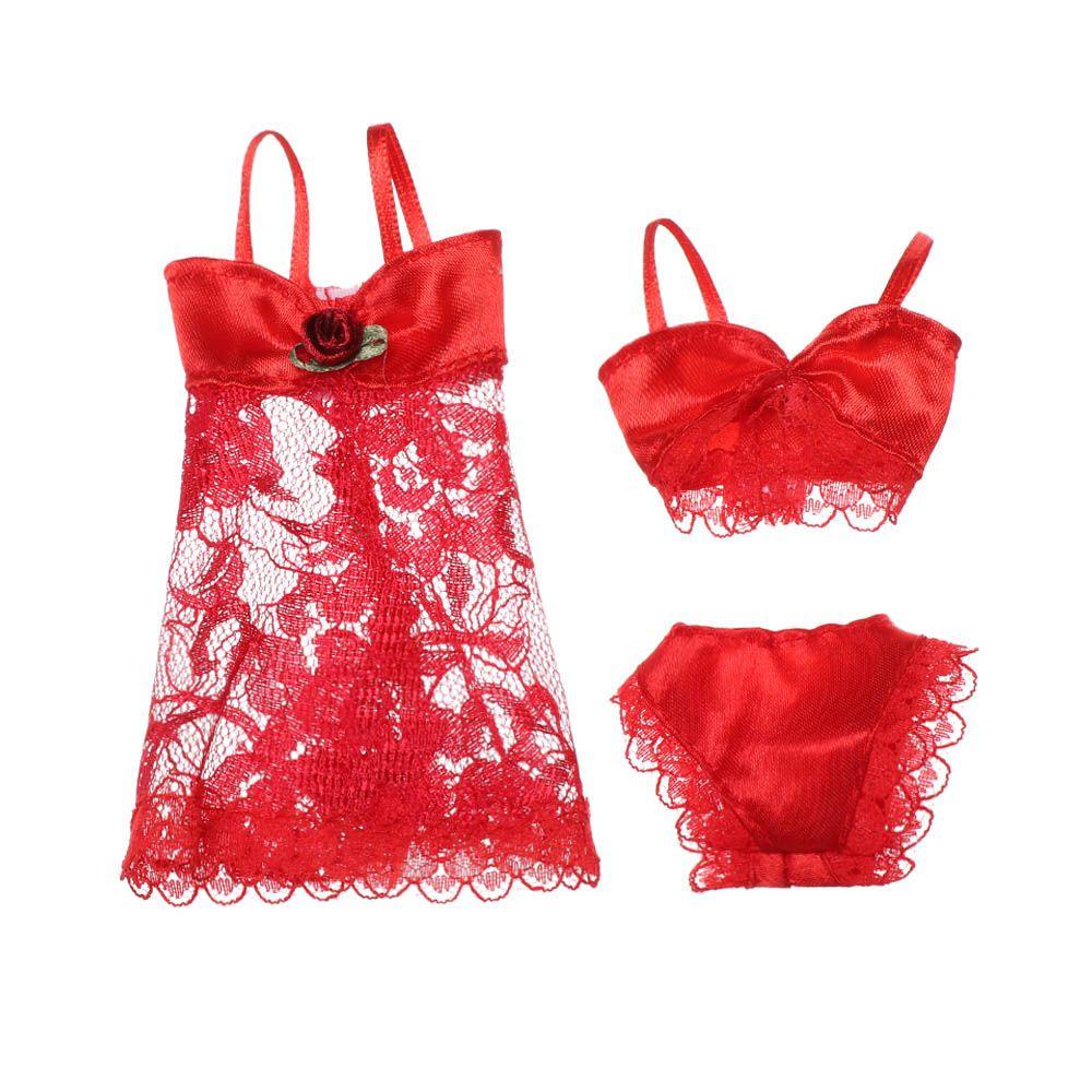 Set 3 Đồ ngủ Phối Ren Handmade Dành Cho Búp Bê