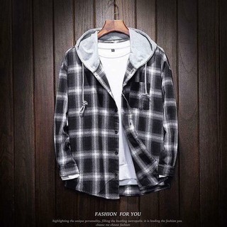 Áo khoác Flannel( Xám và Đỏ)