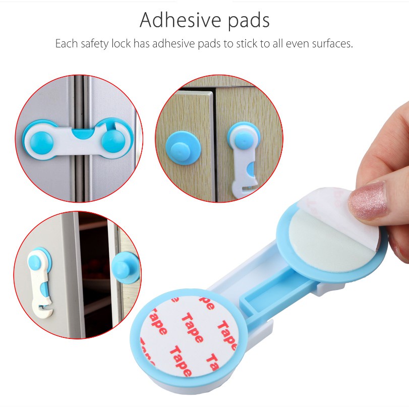 Khóa Cửa Tủ/Ngăn Kéo Bảo Vệ An Toàn Tùy Chỉnh Cho Trẻ Em