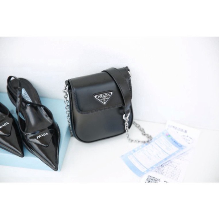 Túi xách nữ Pr.a.da mini bag 2 màu fullbox- dự tiệc và đi làm đểu rất hợp!