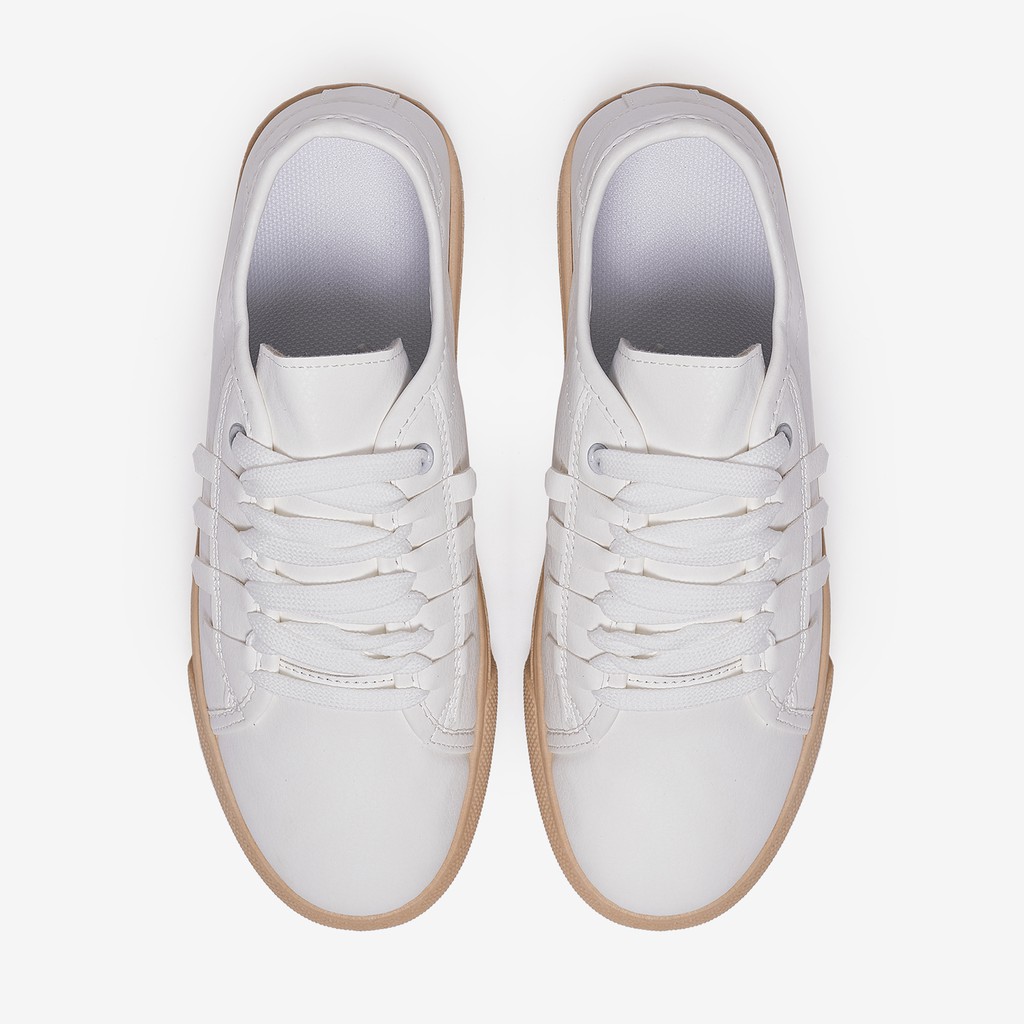 [Mã FAGREEN245 giảm 10% tối đa 30k đơn từ 99k] Giày Bata Trắng Nữ giayBOM Chất Liệu Da PU Đế Cao 2 cm B1071 | BigBuy360 - bigbuy360.vn