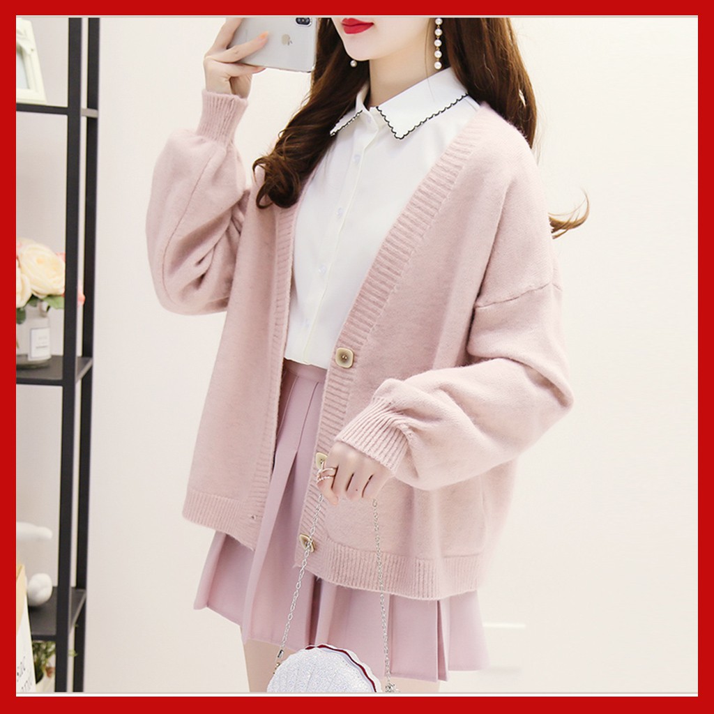 [Kèm video] Áo Cardigan khoác len dáng ngắn hàng quảng châu cao cấp | BigBuy360 - bigbuy360.vn
