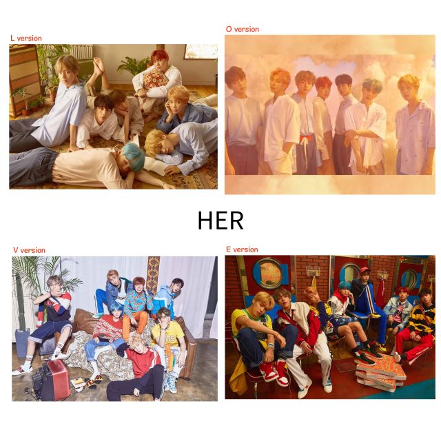 Poster ảnh treo tường BTS Map7, Persona, Love Yourself Answer, Tear, Her, Persona