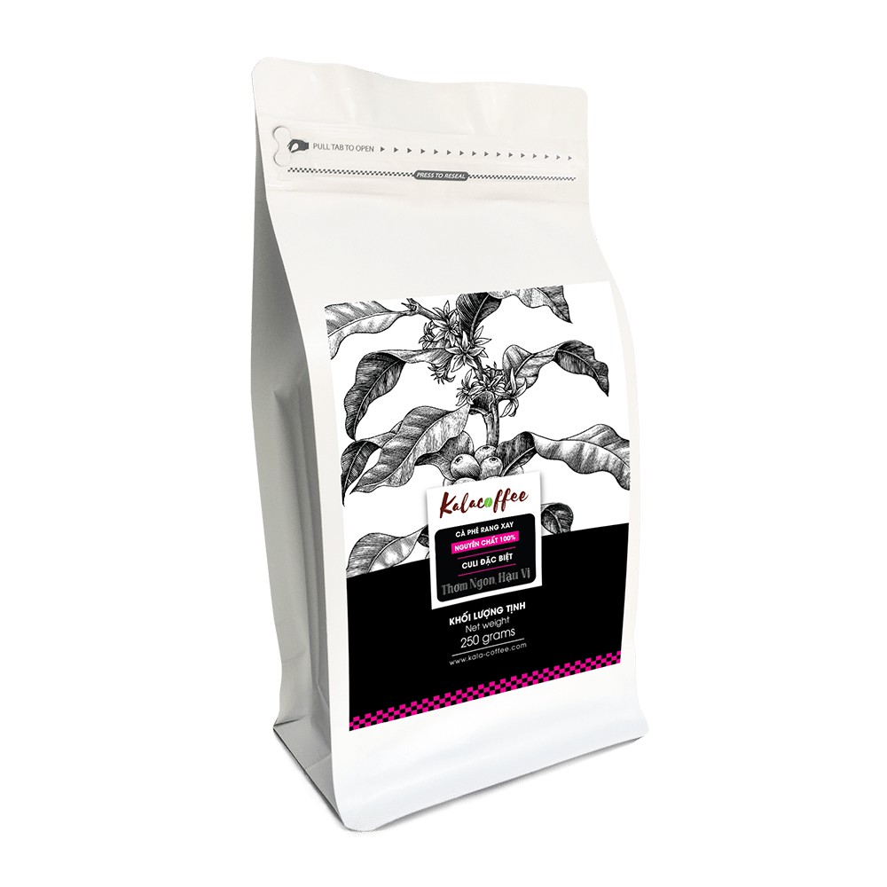 Cà phê nguyên chất Culi đặc biệt Kalacoffee Pha Phin hậu ngọt Gu cực đậm cực mạnh thơm dai hậu ngọt gói 250Gr | BigBuy360 - bigbuy360.vn