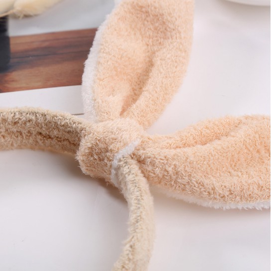 Cài tóc, băng đô trang điểm làm đẹp cho bạn gái hình tai thỏ nhung