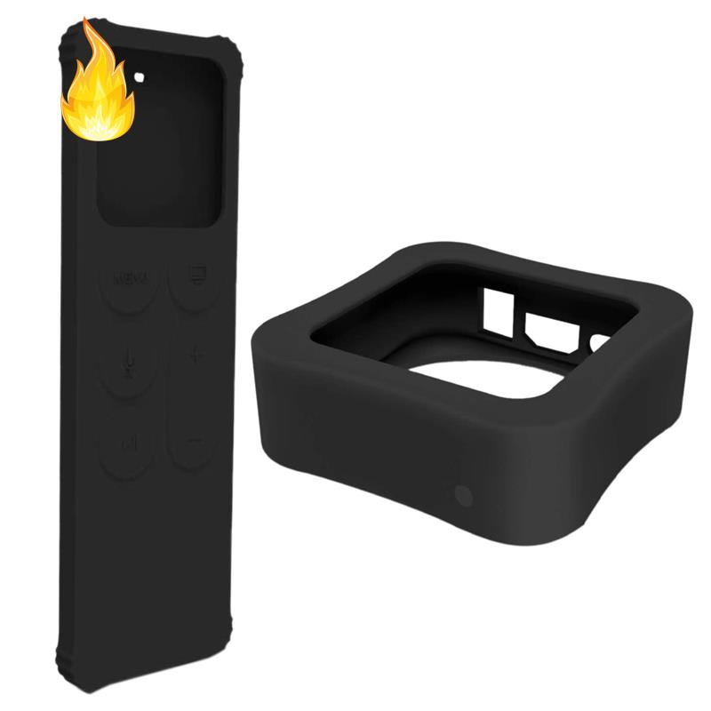 Vỏ bảo vệ điều khiển từ xa bằng silicon chống sốc chống trượt cho Apple TV 4K 5Th / 4Th