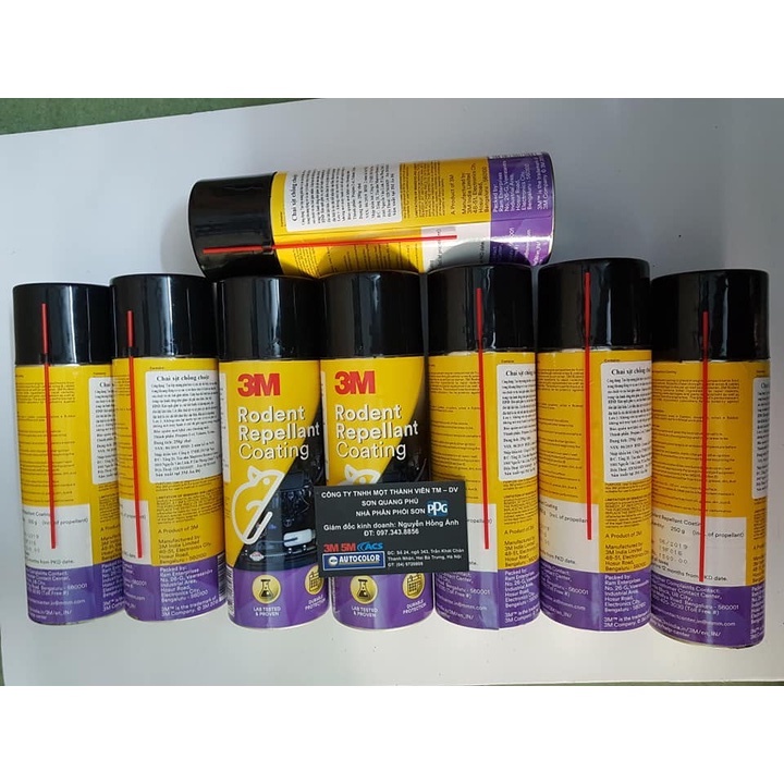 Hàng sẵn Bình xịt chống chuột hãng 3M CHAI XỊT CHỐNG CHUỘT ĐUỔI CHUỘT TRÊN Ô TÔ Rodent Repellant Coating SONQUANGPHU323