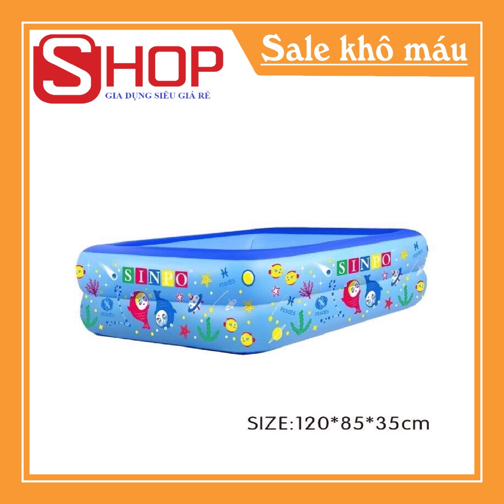 Bể bơi hình chữ nhật 2 tầng 1,2m