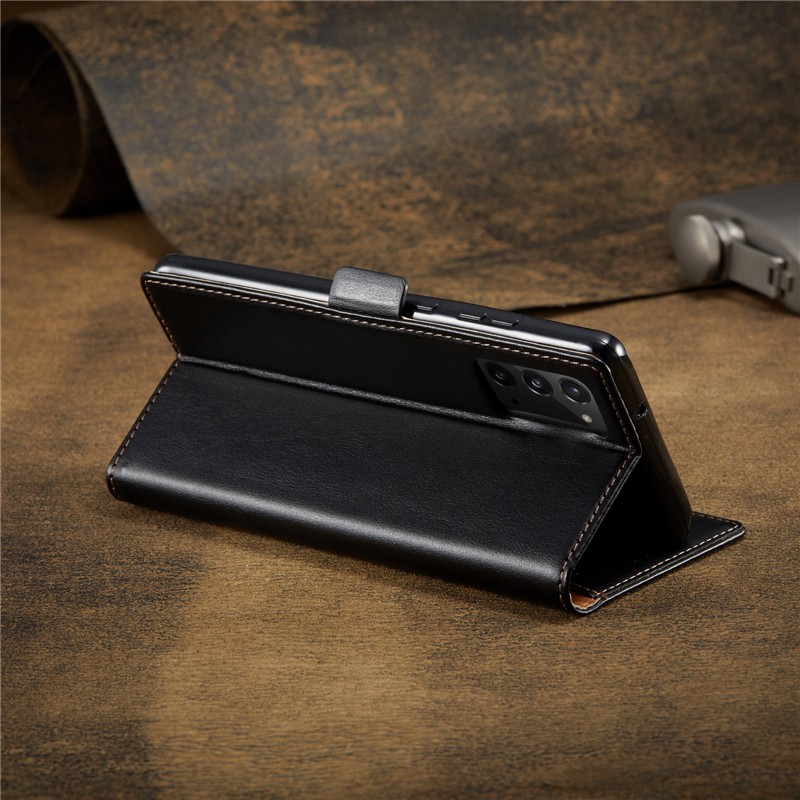 Bao da điện thoại có khe đựng thẻ từ tính cho Samsung Note 20 Ultra 10 Plus