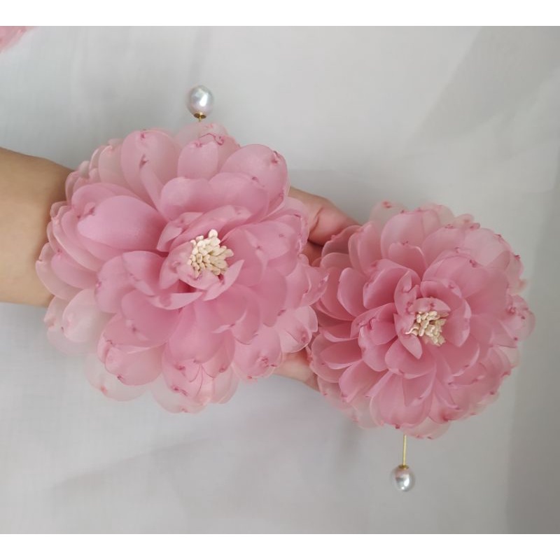 Hoa cúc cài áo handmade Joli màu hồng phối cực xinh