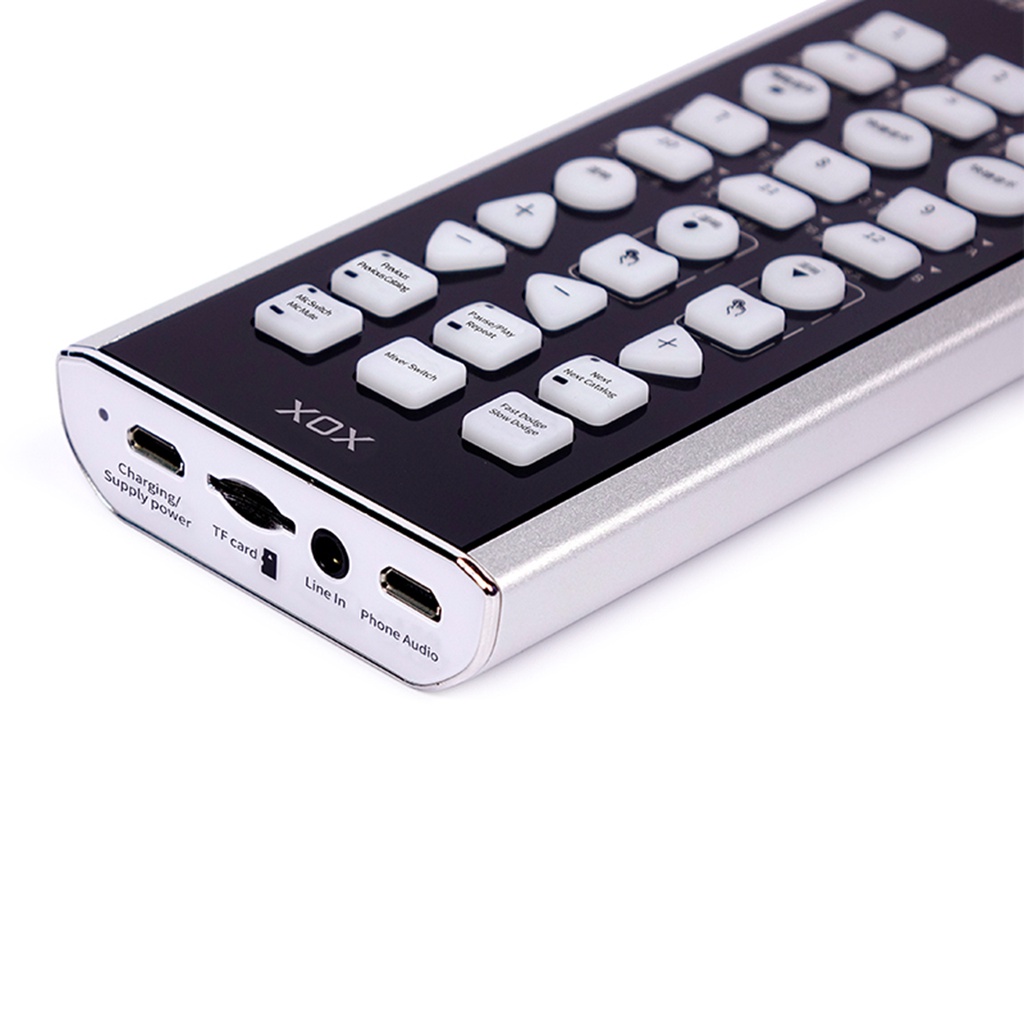 Soundcard XOX FX5 hỗ trợ khe cắm thẻ, pin và micro, livestream ngoài trời, livestream bán hang