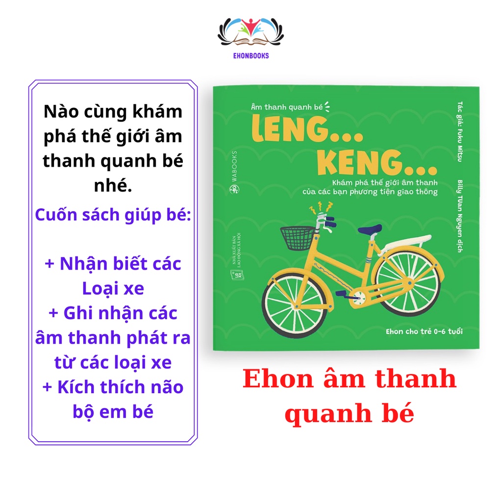 Sách ehon Combo 3 cuốn âm thanh quanh bé Ehon nhật bản cho bé từ 06 tuổi
