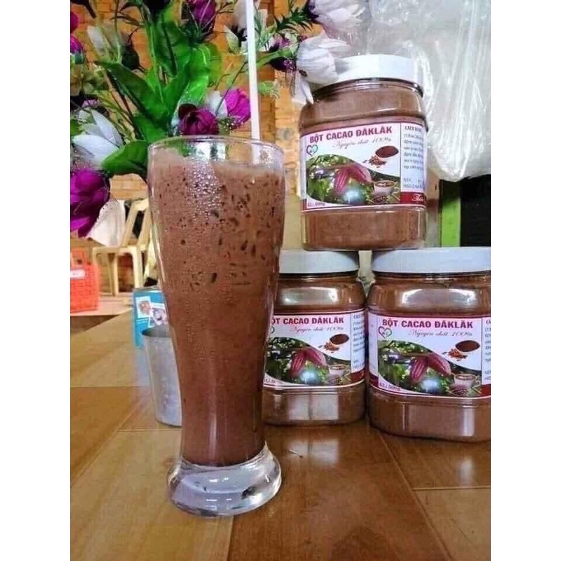 Bột Cacao nguyên chất Dăklăk hộp 500g thơm ngon