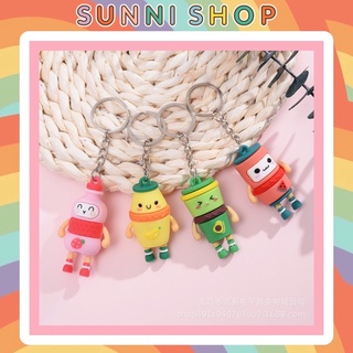 Móc Khoá Cute Hình Hộp Sữa Hoa Quả - Móc Treo Cỡ Lớn/ Đủ Hình