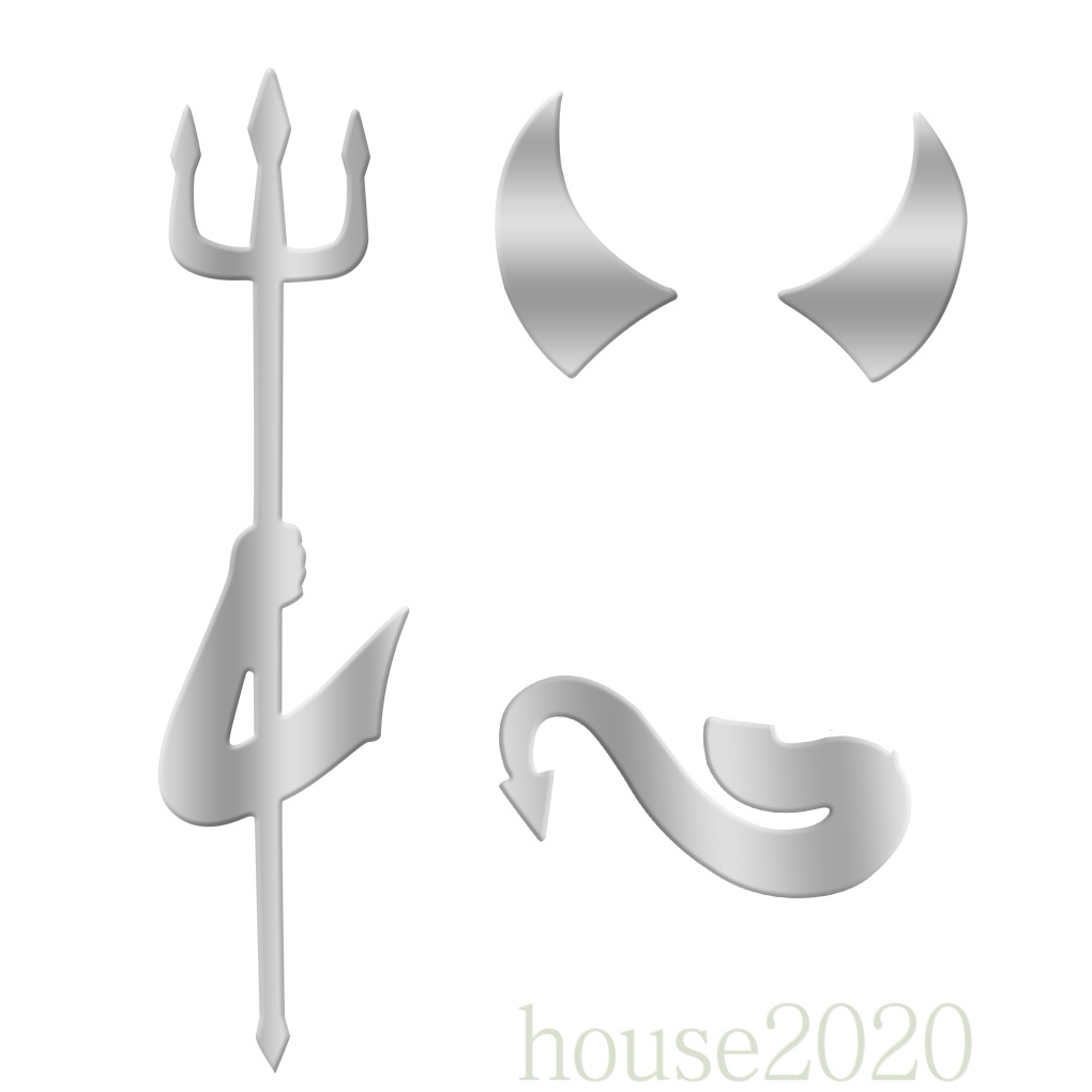 Miếng dán trang trí xe hơi hình quỷ nhỏ 3D 2020