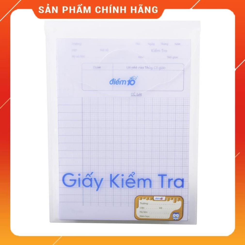 Giấy kiểm tra Điểm 10 TP-GKT01 4 ô ly vuông