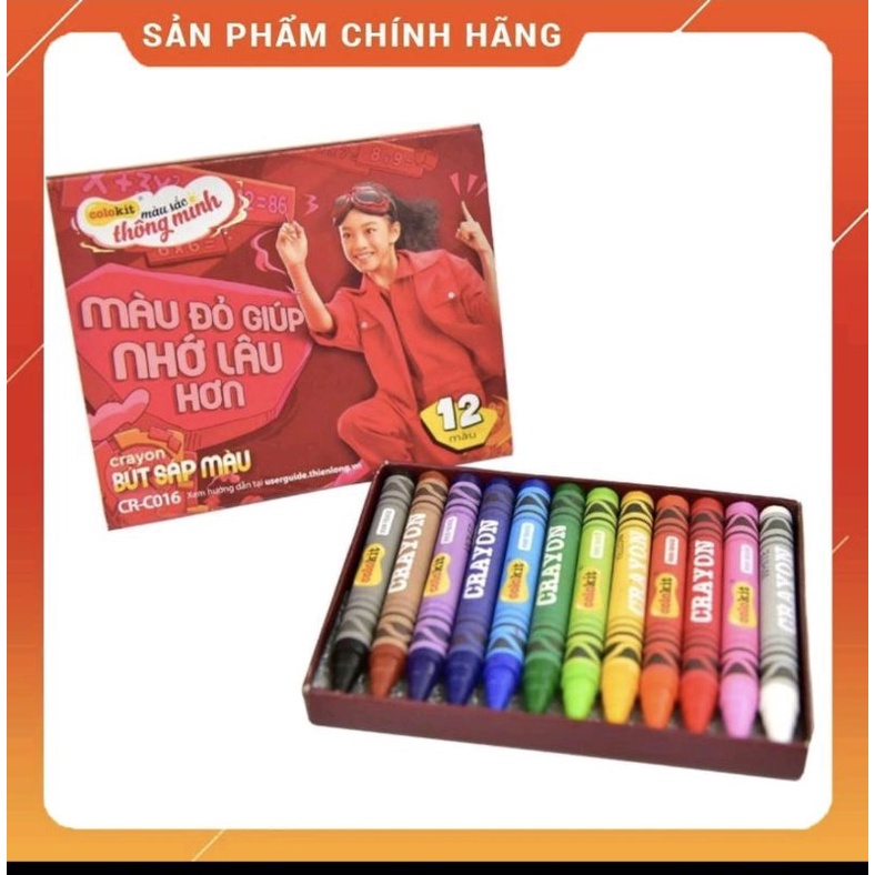 [10 hộp] Bút sáp màu colokit 12 màu ( 10 bộ)