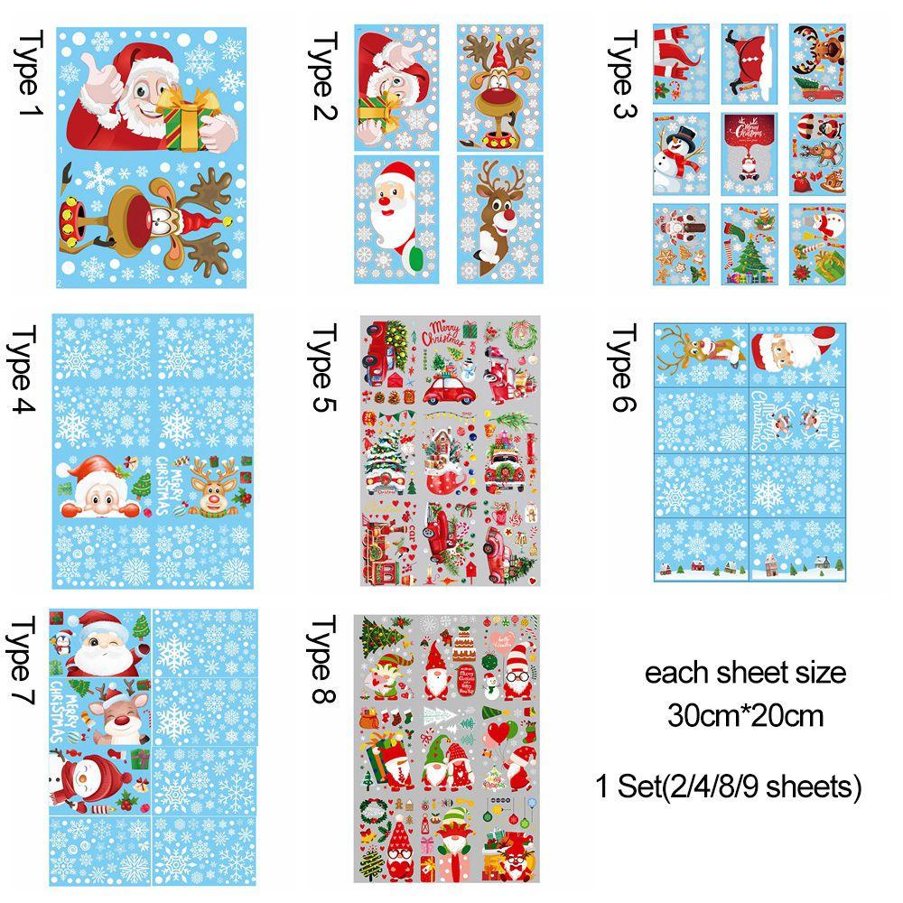 1 Bộ Sticker Tĩnh Điện Trang Trí Giáng Sinh
