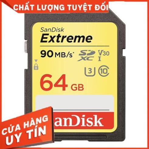Thẻ nhớ Máy Ảnh SD SanDisk Extreme U3 4K 90MB/s 64GB -> 16GB . Tốc độ cao | BigBuy360 - bigbuy360.vn