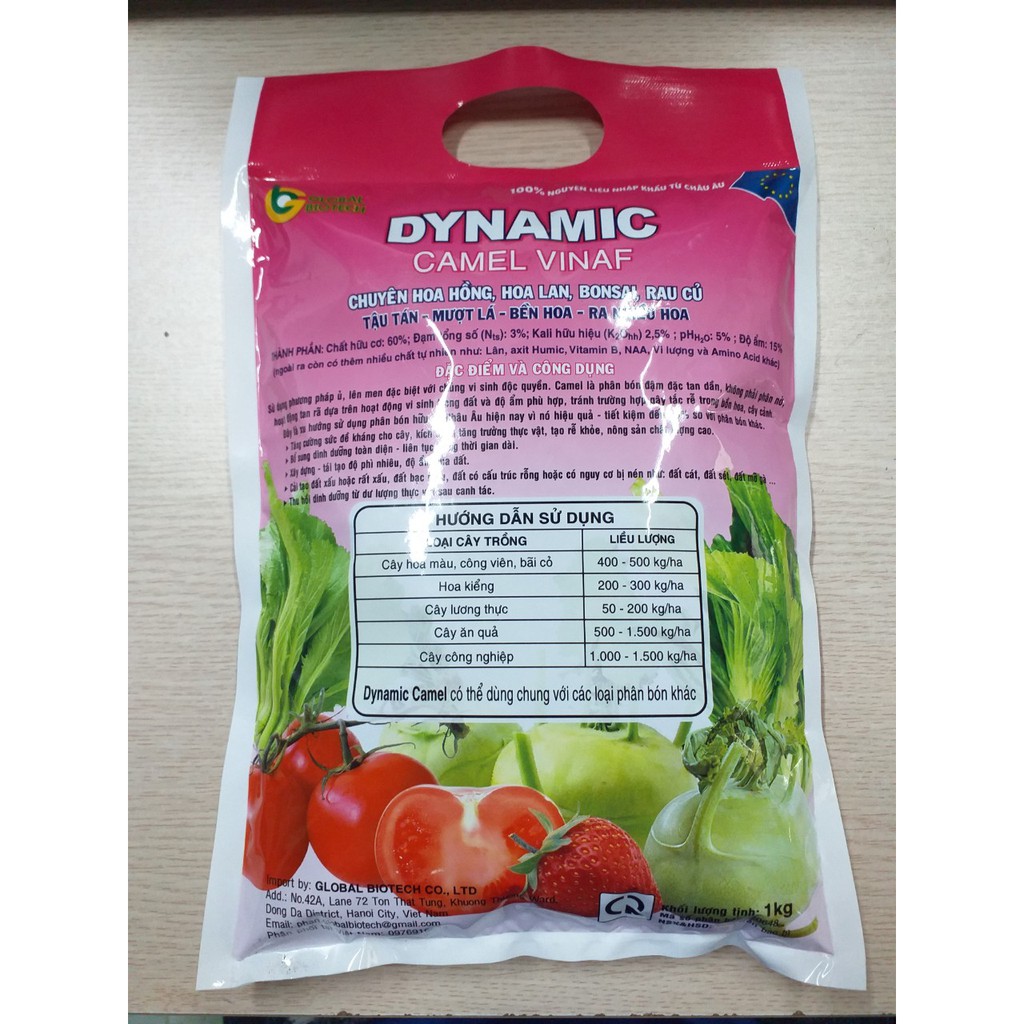 Phân gà DYNAMIC gói 1kg mẫu mới nhất