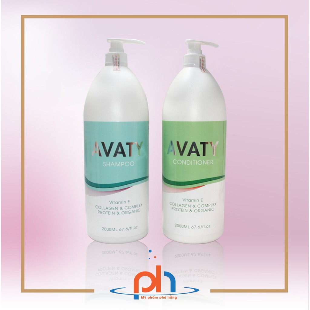 Cặp gội xả  collagen Avaty 2000MLx2