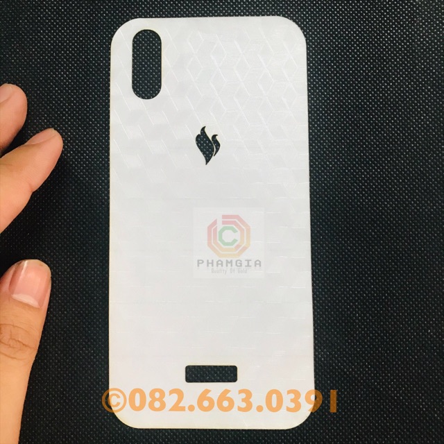 Dán mặt lưng (skin carbon dán 3d) vsmart bee 3 siêu đẹp