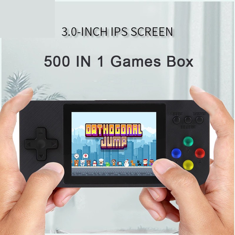 máy chơi game, 500 In 1 Game Box K8 Điều khiển trò chơi cầm tay Retro giả lập