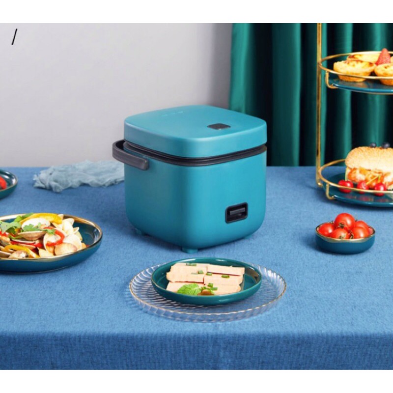Nồi Cơm Điện Đa Năng Mini 0,8L cho 1-2 người (tặng kèm khay hấp) | BigBuy360 - bigbuy360.vn
