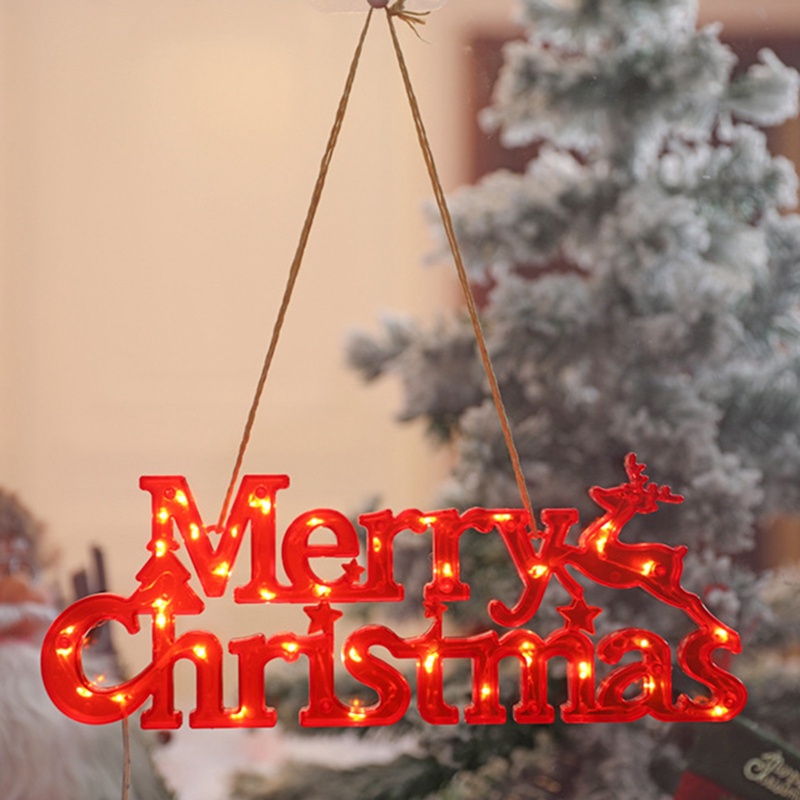 Đèn Led Hình Chữ Merry Christmas Trang Trí Giáng Sinh
