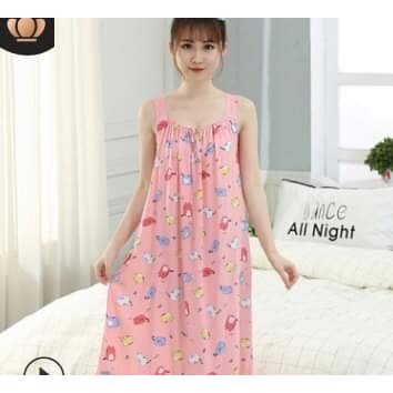 [SHOP MỚI GIÁ SỐC] Váy BẦU đầm ngủ BẦU 2 dây MAMADRESS free size từ 40 đến 80kg nhẹ nhàng và cực mát