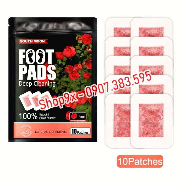 10 Miếng Dán Thải Độc Chân Deep Cleaning South Moon Foot Pads - Đủ Vị