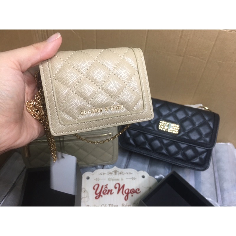 Ví mini trần trám hot new 2022 kèm dây đeo fullbox