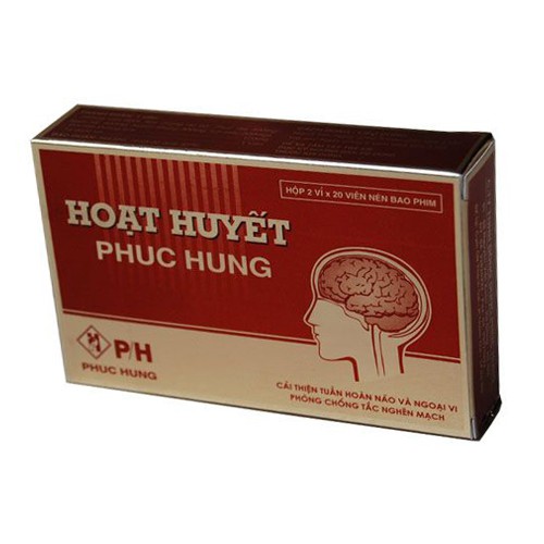 Hoạt huyết Phúc Hưng 2 vỉ x 20 viên nén bao đường