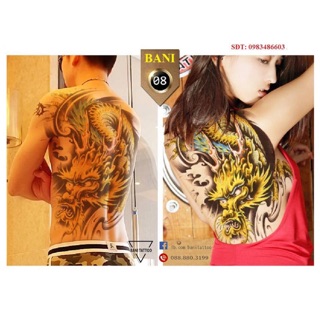 Hình xăm dán full lưng 08