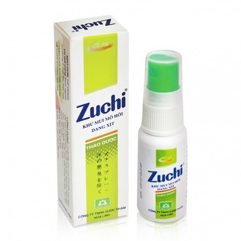 Combo 2 Chai Xịt Khử Mùi Hôi Cơ Thể Dạng Xịt ZUCHI Thảo Dược 20Ml ( Xanh )