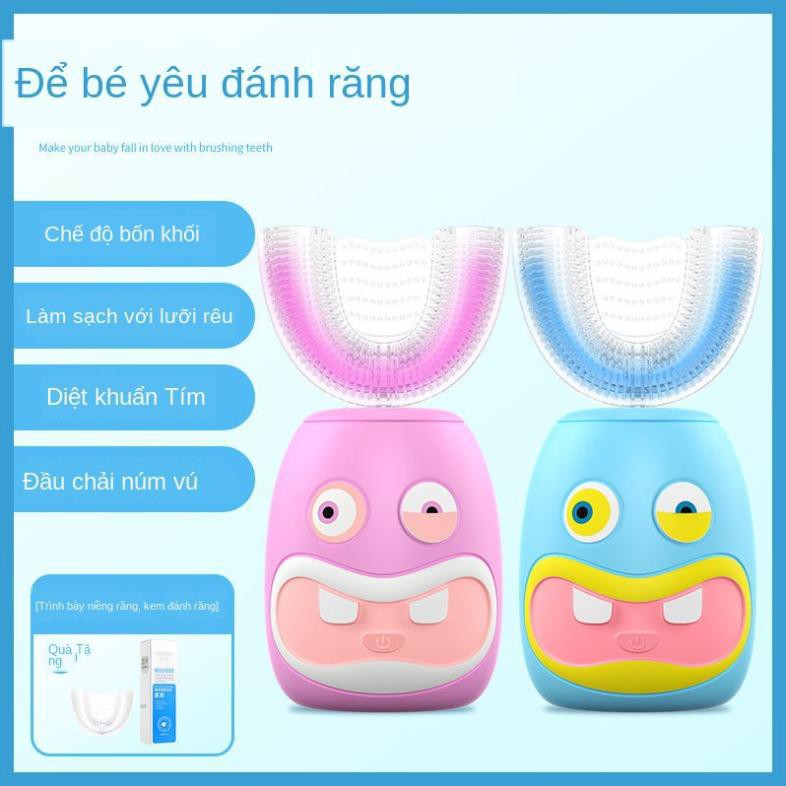 ch712 😁Shop mẹ vàbé😁Bàn chải đánh răng điện trẻ em