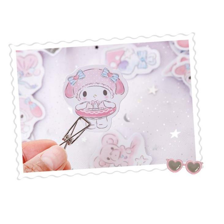 Bộ 46 Sticker Hàn Quốc hình Thỏ Xinh dán trang trí E23