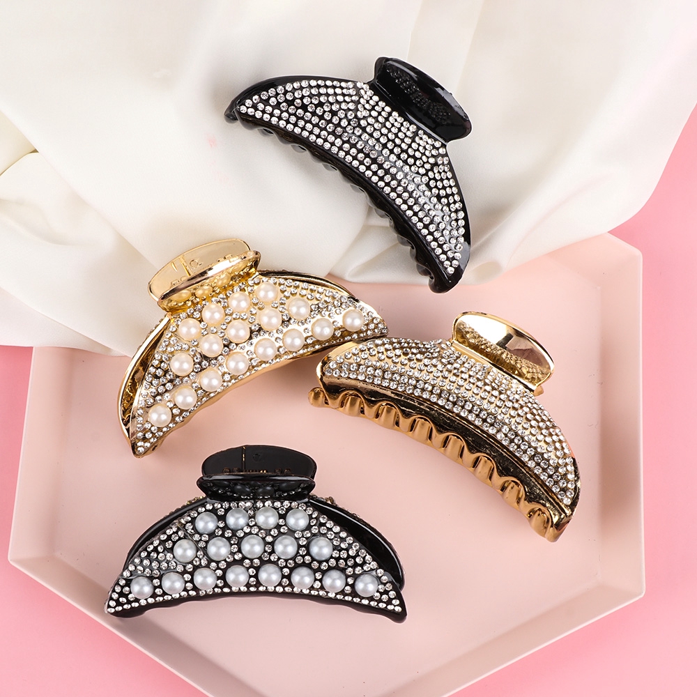 Kẹp Tóc Càng Cua Đính Đá Lấp Lánh Cho Nữ