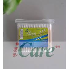 TĂM BÔNG CAO CẤP HANA THÂN GIẤY 100 CHIẾC