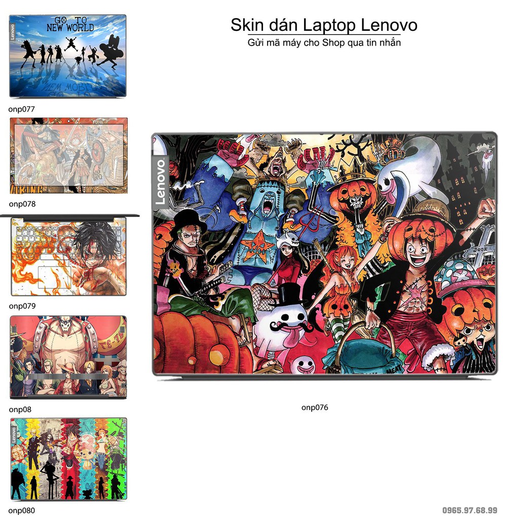 Skin dán Laptop Lenovo in hình One Piece _nhiều mẫu 6 (inbox mã máy cho Shop)