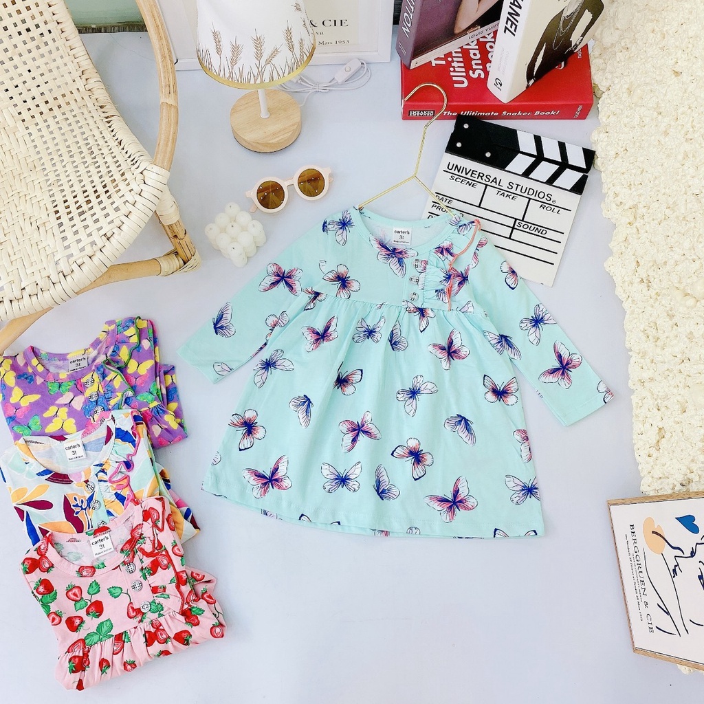 Váy thu đông dài tay Gymkids BB angel xinh xắn cho bé gái (8-19kg) BẢNG MÀU 2