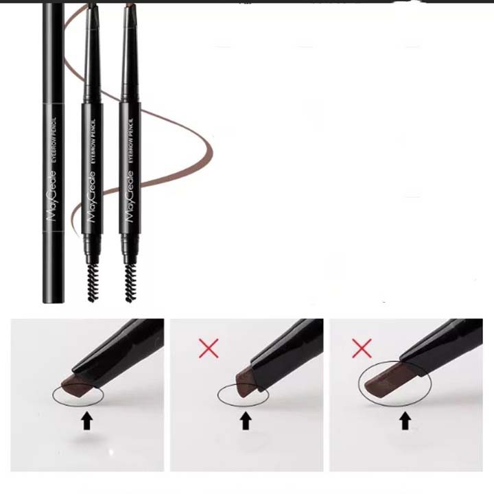 Bút Kẻ Mày Maycreate 2 in1 - Chì Kẻ Mày Nội Địa Trung